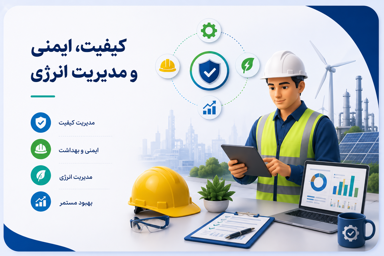 کیفیت، ایمنی و مدیریت انرژی